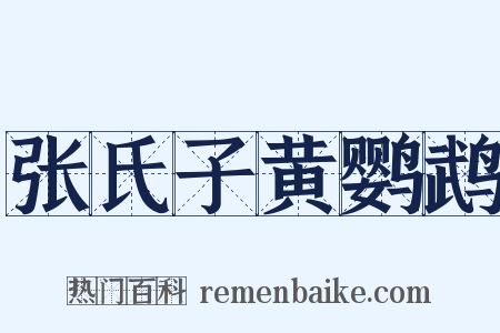 张氏子黄鹦鹉是什么意思的图片